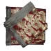 Red Color Rumala Sahib with Golden Flowers