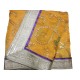 Yellow Heavy Embroidery Rumala Sahib with Purple Border Gota