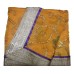 Yellow Heavy Embroidery Rumala Sahib with Purple Border Gota
