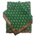 Bottle Green Banarsi Butti Rumala Sahib with Gota Borders