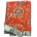 Orange Silk Rumala Sahib with Embroidery and Golden Borders