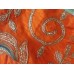 Orange Silk Rumala Sahib with Embroidery and Golden Borders