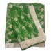 Green Satin Rumala Sahib with All Over Sequence Embroidery