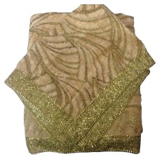 Cream Rumala Sahib with Velvet Fur