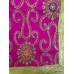 Magenta Silk Rumala Sahib with Heavy Embroidery