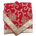 Red Silk Rumala Sahib with Golden Embroidery