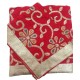 Red Silk Rumala Sahib with Golden Embroidery