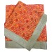 Orange Rumala Sahib with Embroidery and Sequence